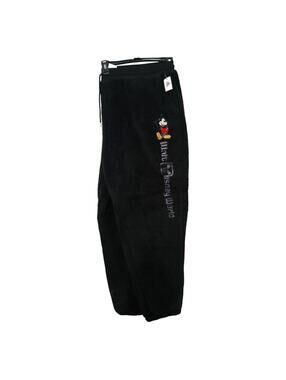 Walt Disney World Mickey Mouse Black Fleece Lounge Pants – Size 3XL 🐭🖤✨